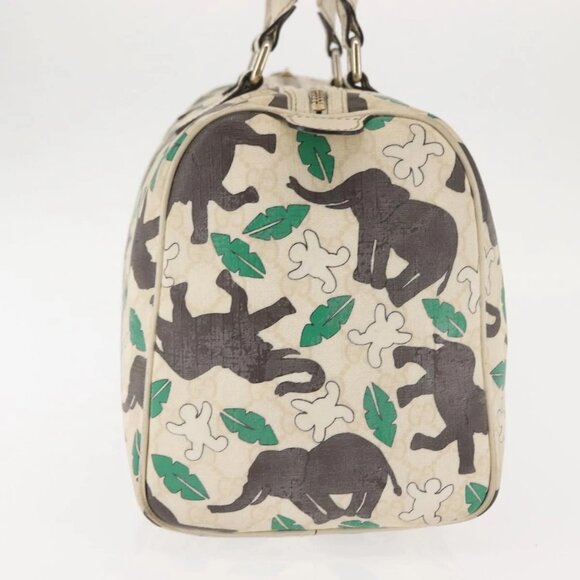 GUCCI GG Supreme Hand Bag PVC White 189895 Auth 146608 - Picture 6 of 16